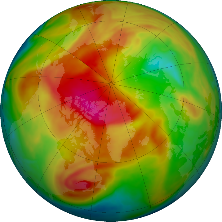 Arctic ozone map for 16 March 2017